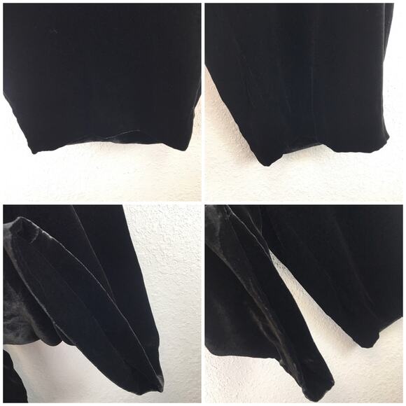 Eileen Fisher Woman Rayon Silk Velvet Pull-On Pants Pockets Black Plus Size 3X - Picture 9 of 13